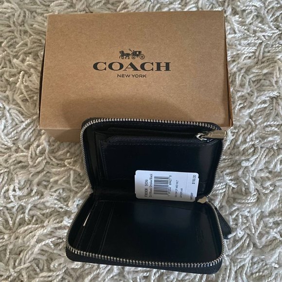 ❌SOLD❌ NWT! Coach Authentic Black Logo Minimalist Wallet - Picture 3 of 5